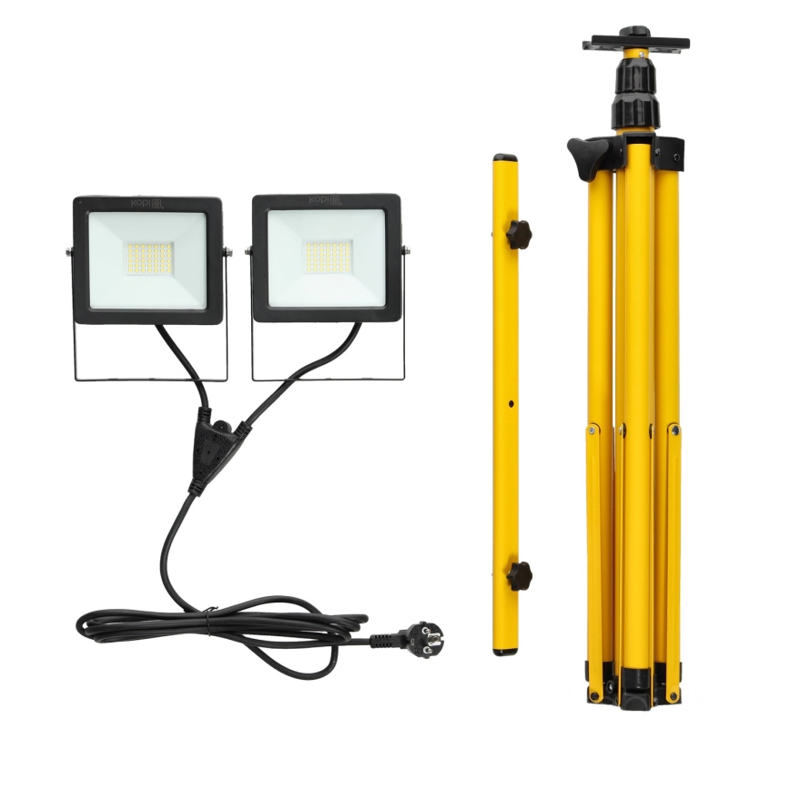 LED Reflektor so stojanom 2xLED/30W/230V IP65