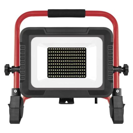 LED reflektor so stojanom ELION LED/100W/230V 4000K IP65 červená/čierna
