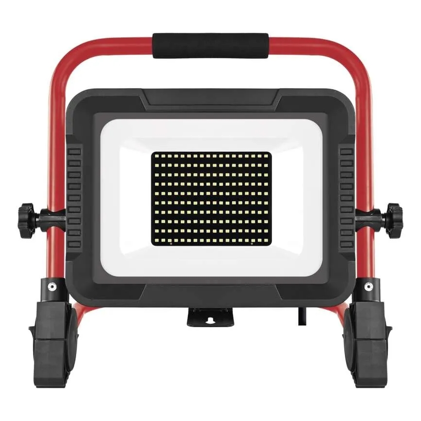 LED reflektor so stojanom ELION LED/100W/230V 4000K IP65 červená/čierna