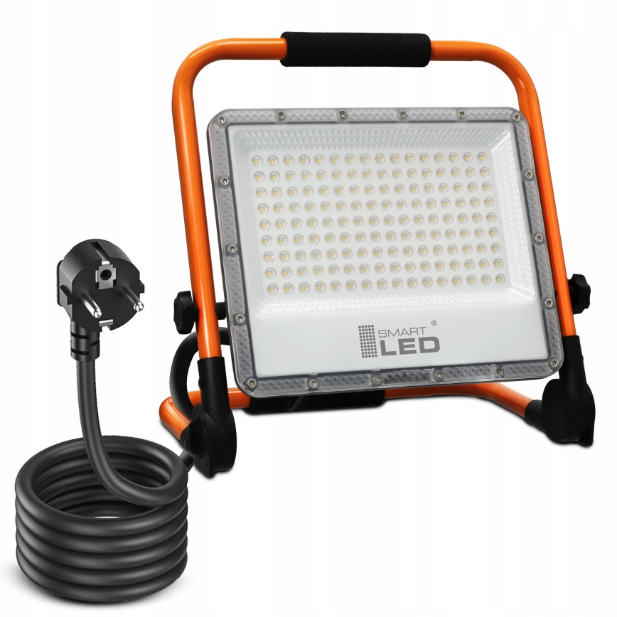 LED reflektor so stojanom LED/100W/230V 4500K IP65 oranžový