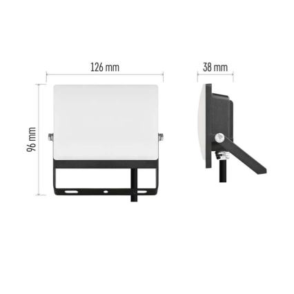 LED reflektor TAMBO EVO LED/20W/230V 4000K IP65 čierny