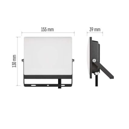 LED reflektor TAMBO EVO LED/30W/230V 4000K IP65 čierna