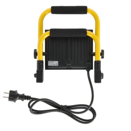 LED Reflektor TIGRA LED/50W/4000K IP54 čierna/žltá