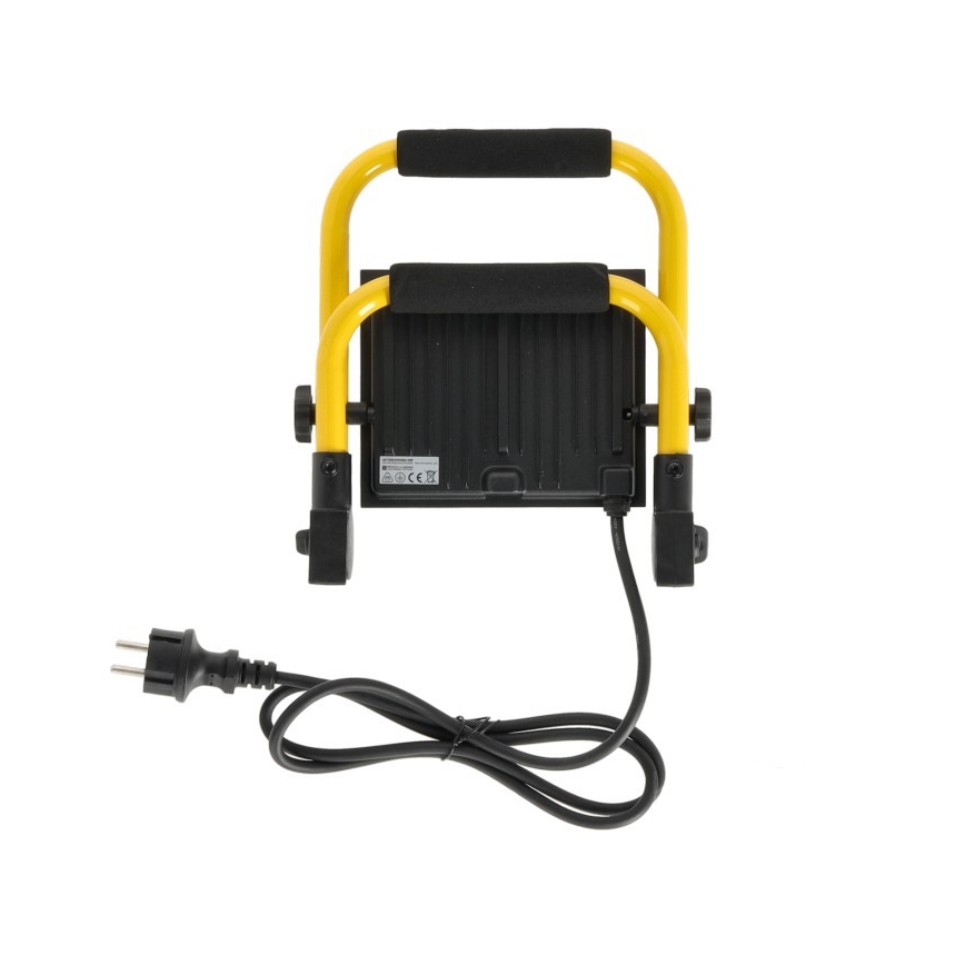 LED Reflektor TIGRA LED/50W/4000K IP54 čierna/žltá