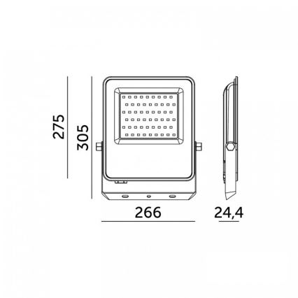 LED reflektor ULSAN LED/150W/230V 4000K IP65