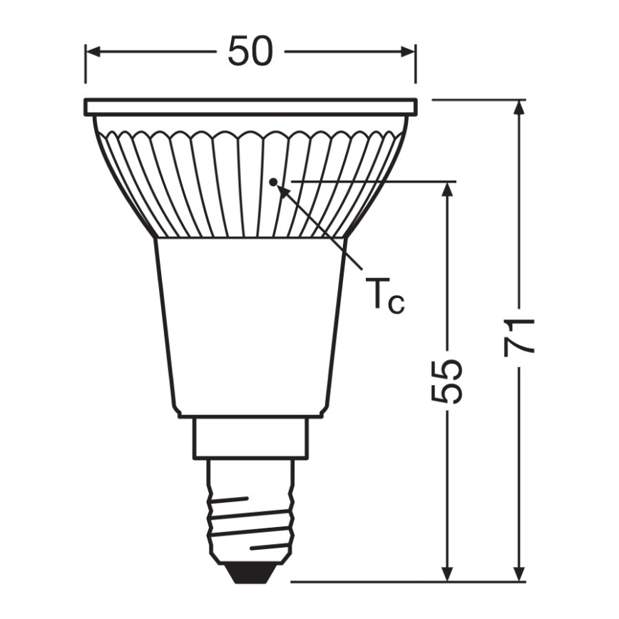 LED reflektorová žiarovka PAR16 E14/4,5W/230V 2700K 36° - Ledvance