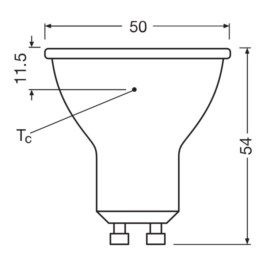LED reflektorová žiarovka PAR16 GU10/6,9W/230V 2700K 120° - Ledvance