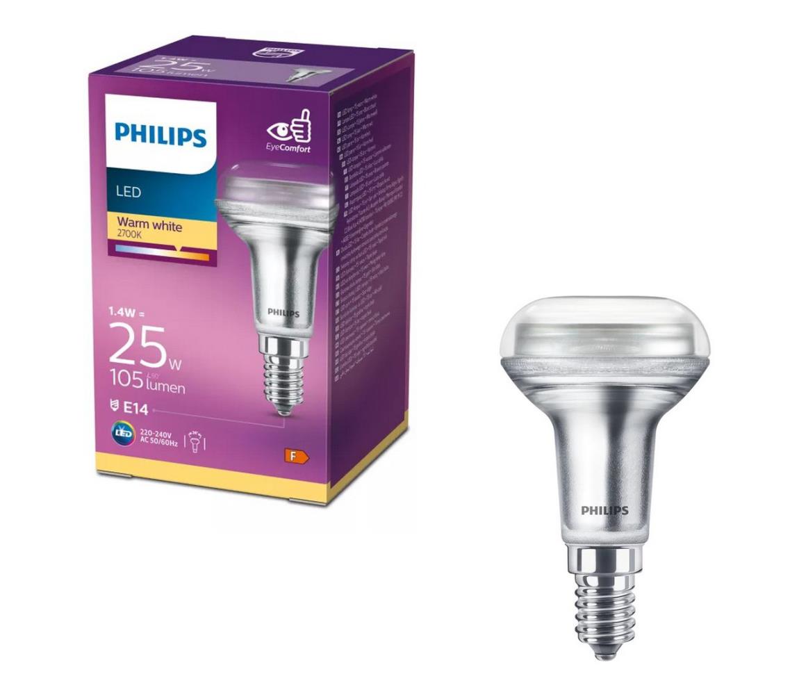 LED reflektorová žiarovka Philips R50 E14/1,4W/230V 2700K 8718699694401