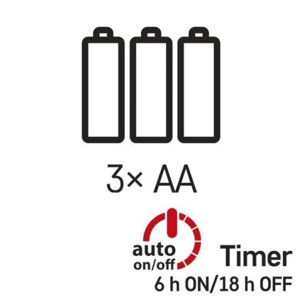 LED  reťaz 100xLED/3xAA 2,7m teplá biela