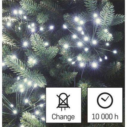 LED  reťaz 150xLED/5,35m studená biela