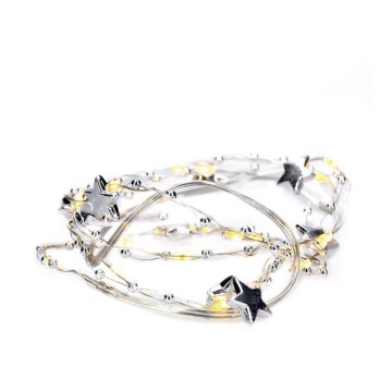 LED  reťaz 20xLED/2xAA 1,5m teplá biela