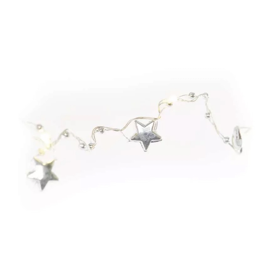 LED reťaz 20xLED/2xAA 2,2 m teplá biela