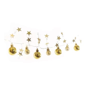 LED  reťaz 20xLED/2xAA 2,2 m teplá biela