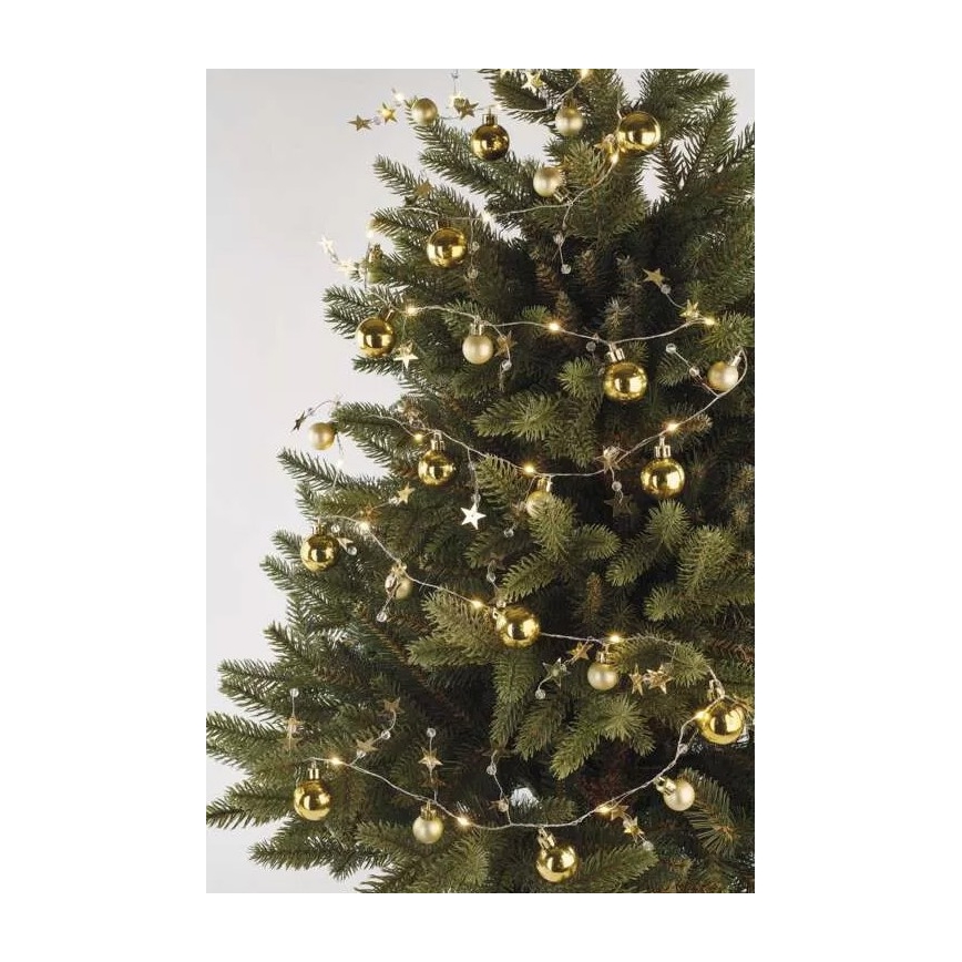 LED  reťaz 20xLED/2xAA 2,2 m teplá biela