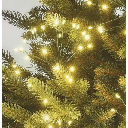 LED reťaz 300 × LED, 5,2+3 m, teplá biela