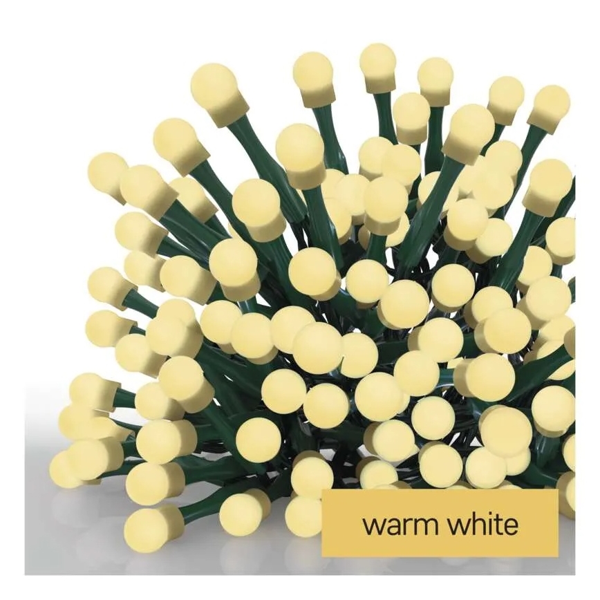 LED reťaz 480xLED/8 funkcií 53m IP44 teplá biela