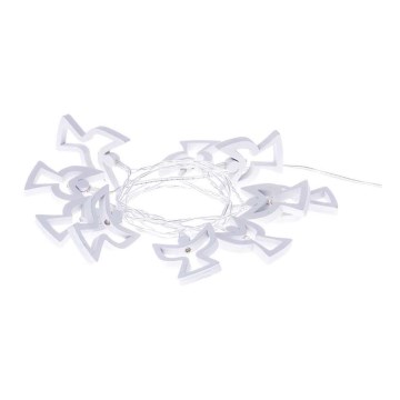 LED  reťaz CHAIN 10xLED/2xAA 1,85m teplá biela