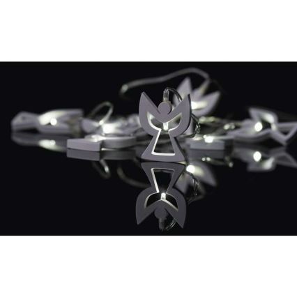 LED  reťaz CHAIN 10xLED/2xAA 1,85m teplá biela