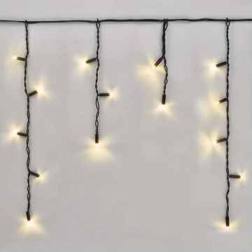 LED reťaz do exteriéru 50xLED/3x0,4m IP44 teplá biela