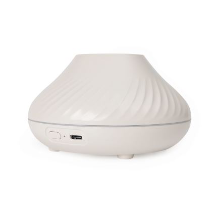 LED RGB Aróma difúzor s imitáciou plameňa LED/6,5W/5V 130ml biela