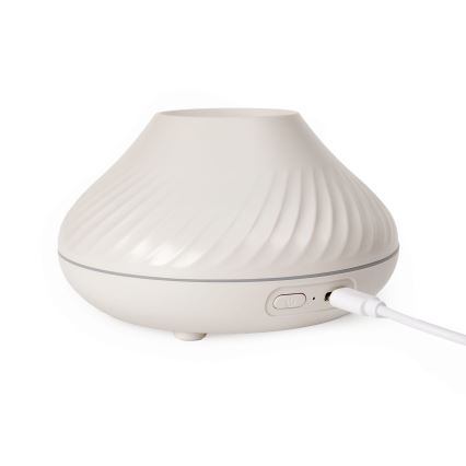 LED RGB Aróma difúzor s imitáciou plameňa LED/6,5W/5V 130ml biela