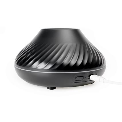 LED RGB Aróma difúzor s imitáciou plameňa LED/6,5W/5V 130ml čierna