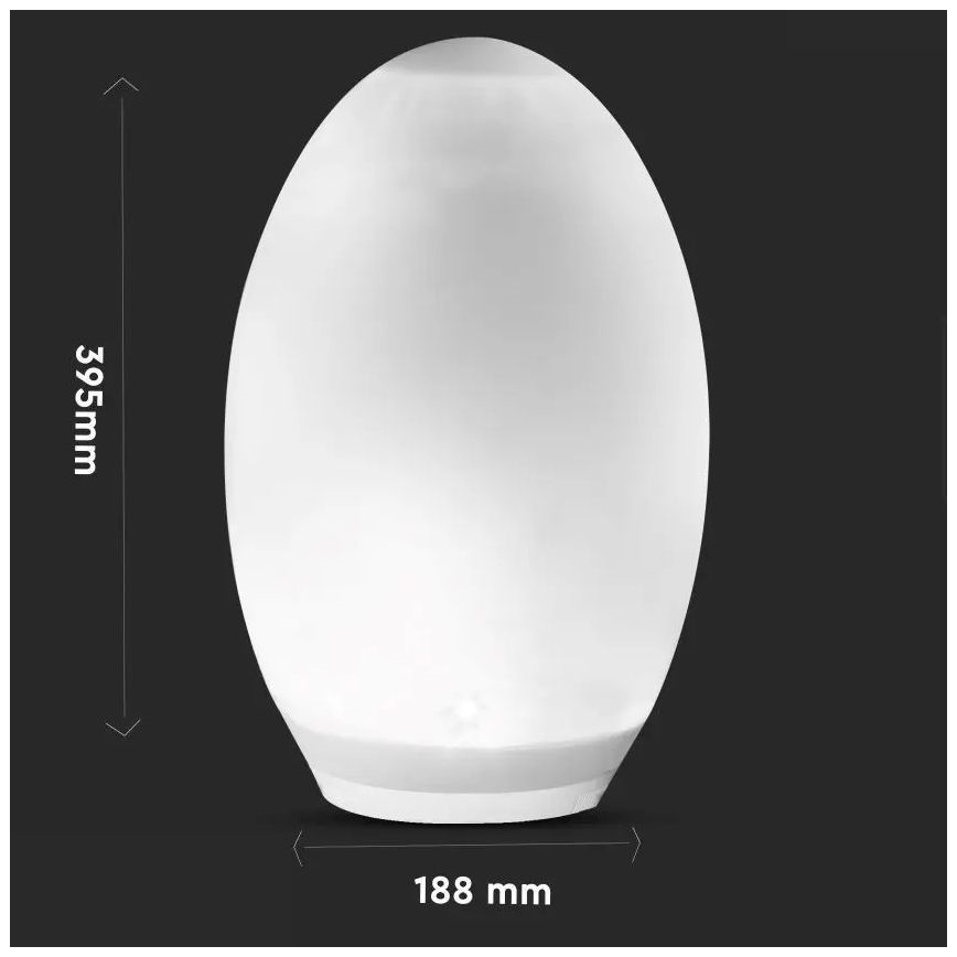 LED RGB Dekoračná solárna lampa 0,2W/1xAA IP44 500 mAh