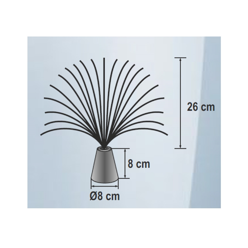 LED RGB Dekoračné svietidlo 3xLED/3xAA