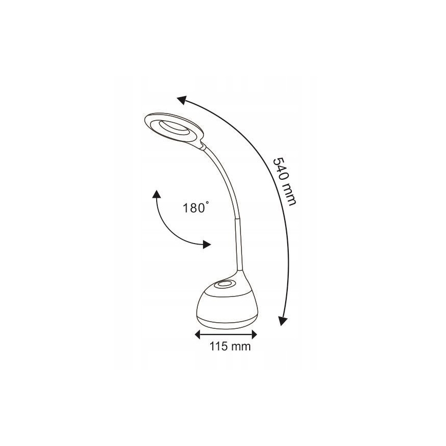 LED RGB Dotyková stmievateľná stolná lampa GALACTIC LED/5W/230V