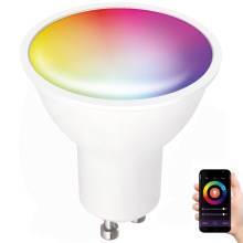 LED RGB Inteligentná stmievateľná žiarovka GU10/5W/230V 2700-6500K Wi-Fi Tuya