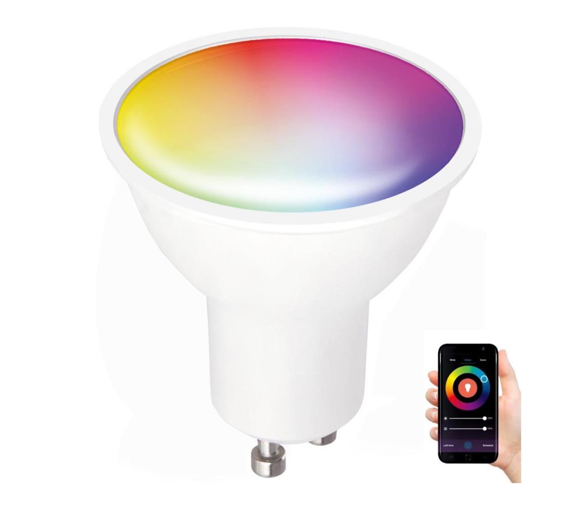 LED RGB Inteligentná stmievateľná žiarovka GU10/5W/230V 2700-6500K Wi-Fi Tuya