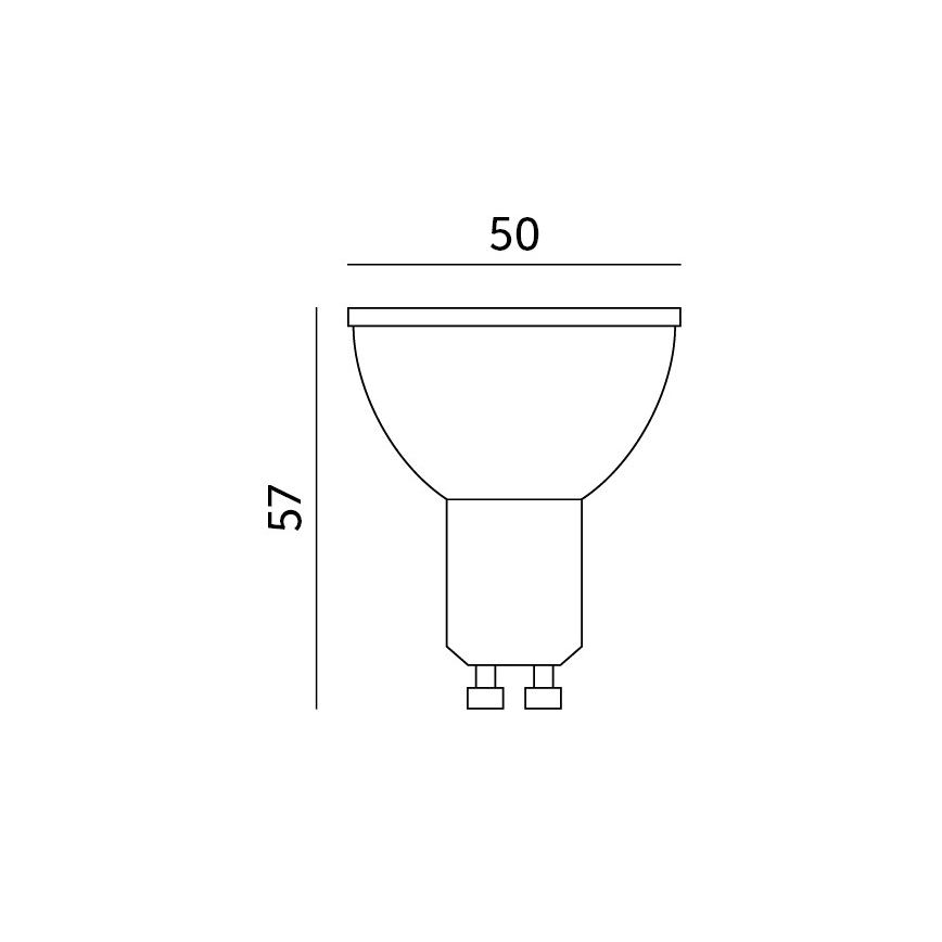 LED RGB Inteligentná stmievateľná žiarovka GU10/5W/230V 2700-6500K Wi-Fi Tuya