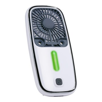 LED RGB Nabíjací vreckový ventilátor s hmlovým efektom 3,7V 1200 mAh