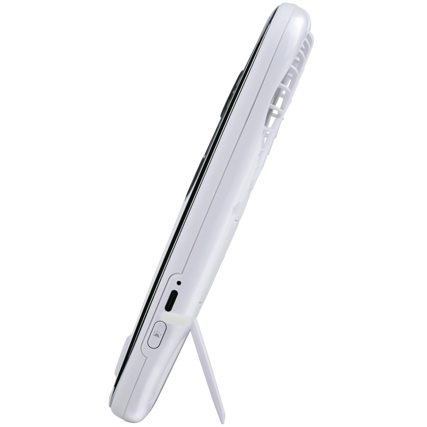LED RGB Nabíjací vreckový ventilátor s hmlovým efektom 3,7V 1200 mAh