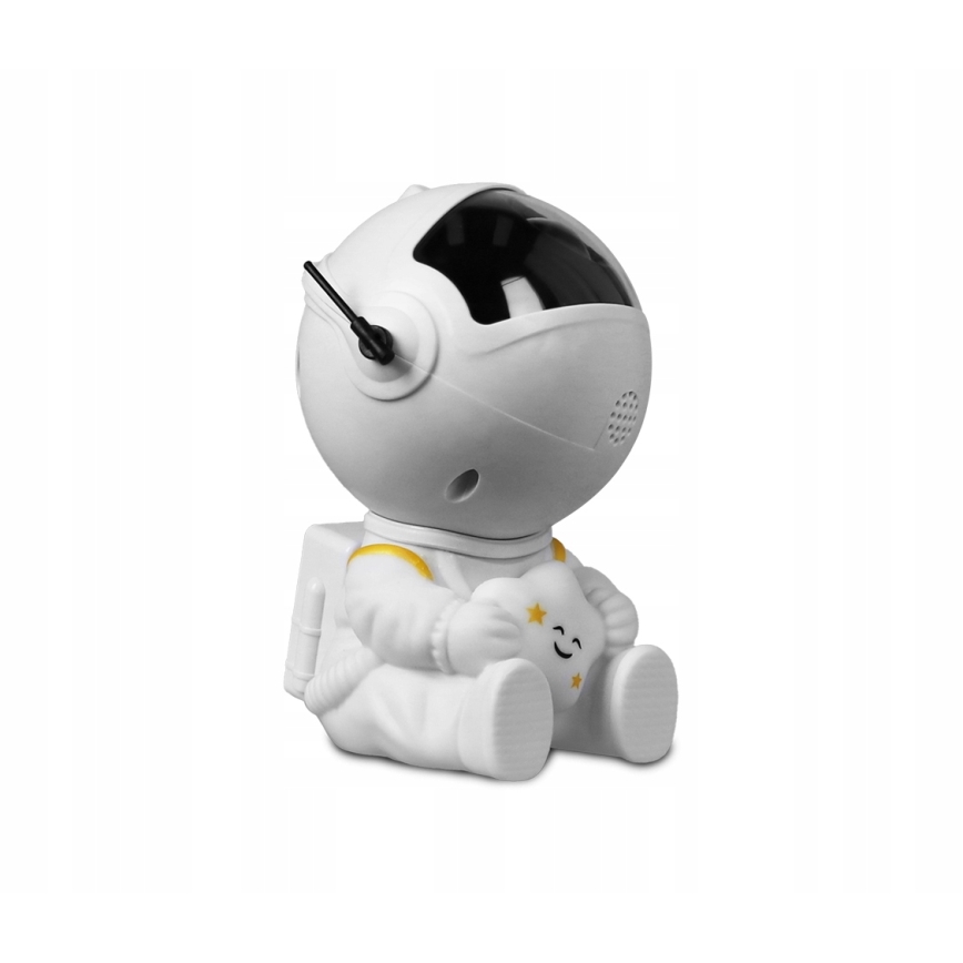 LED RGB projektor LED/5W/5V astronaut + diaľkové ovládanie