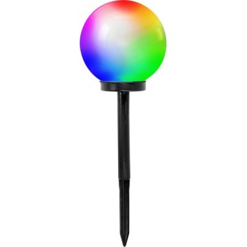 LED RGB Solárna lampa so senzorom SPHERE LED/1,2V IP44 200 mAh pr. 20 cm