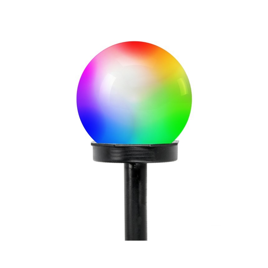 LED RGB solárna lampa so senzorom SPHERE LED/1,2V IP44 40 mAh priemer 10 cm