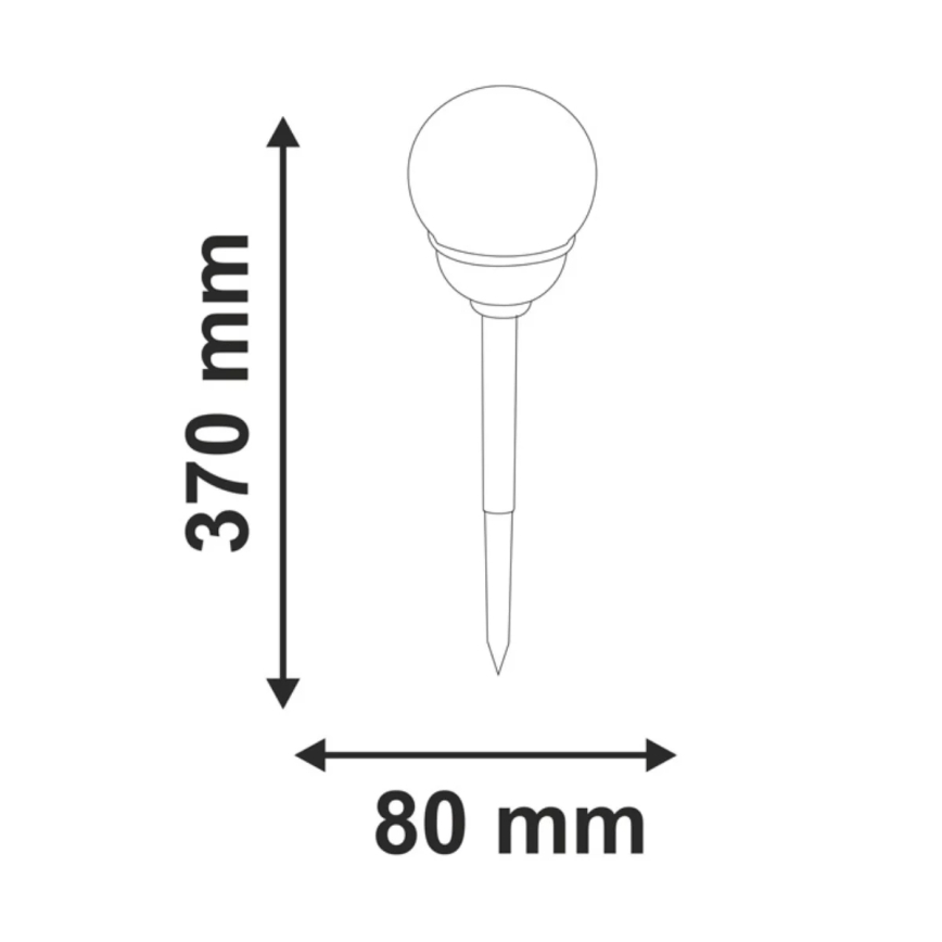 LED RGB Solárne svietidlo LED/0,04W/1,2V IP44