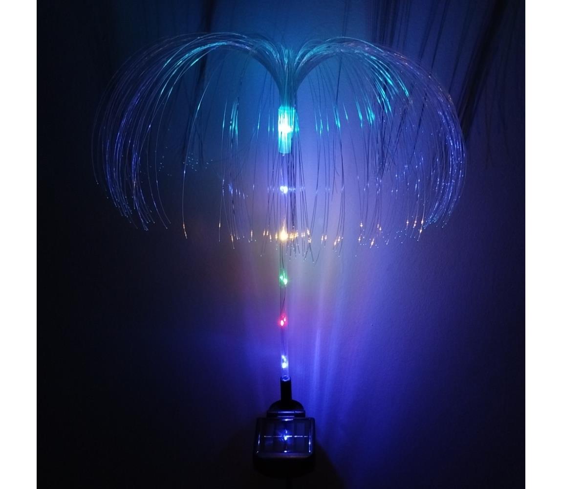 LED RGB solárne svietidlo LED/1,2V 300 mAh IP44 čierna 034 0001072