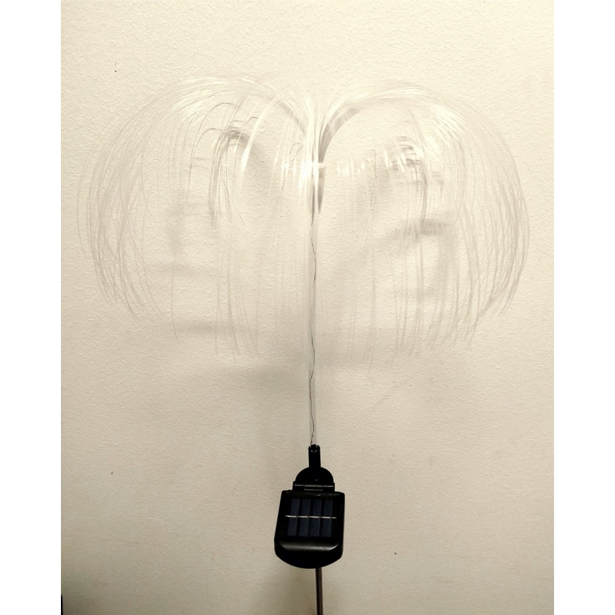 LED RGB solárne svietidlo LED/1,2V 300 mAh IP44 čierna