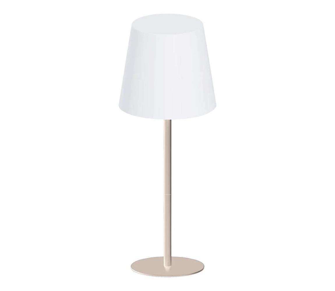 LED RGB stmievateľná dotyková stolná lampa LUCIA LED/2W/5V 3600 mAh IP44 béžová 336378