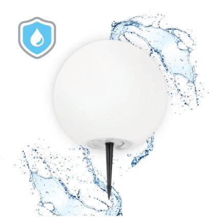 LED RGB Stmievateľná solárna lampa GARDEN BALL LED/5W/3,7V 3000K IP54 2200 mAh pr. 40 cm + diaľkové ovládanie