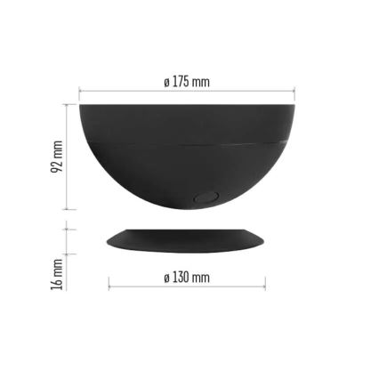 LED RGB Stmievateľná stolná lampa GoSmart LED/7W/230V Wi-Fi čierna