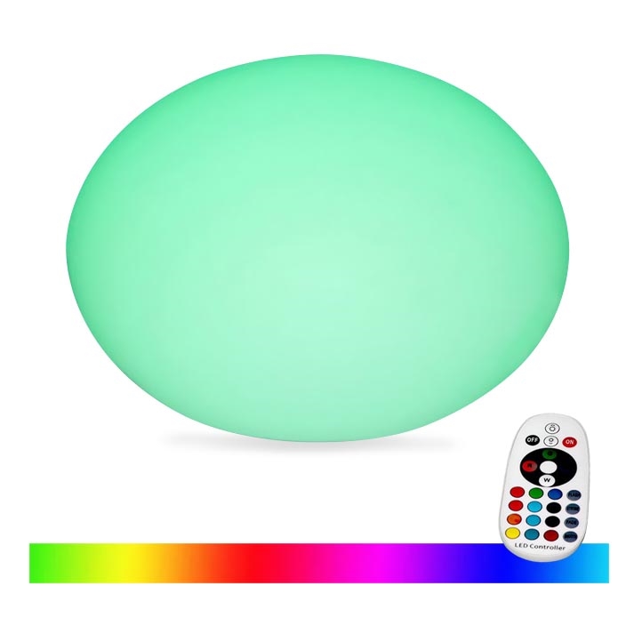 LED RGB Stmievateľná vonkajšia lampa LED/1W/5V 1000 mAh 20cm IP67 + diaľkové ovládanie