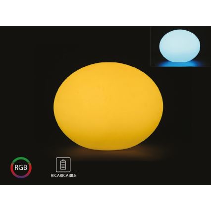 LED RGB Stmievateľná vonkajšia lampa LED/1W/5V 1000 mAh 20cm IP67 + diaľkové ovládanie