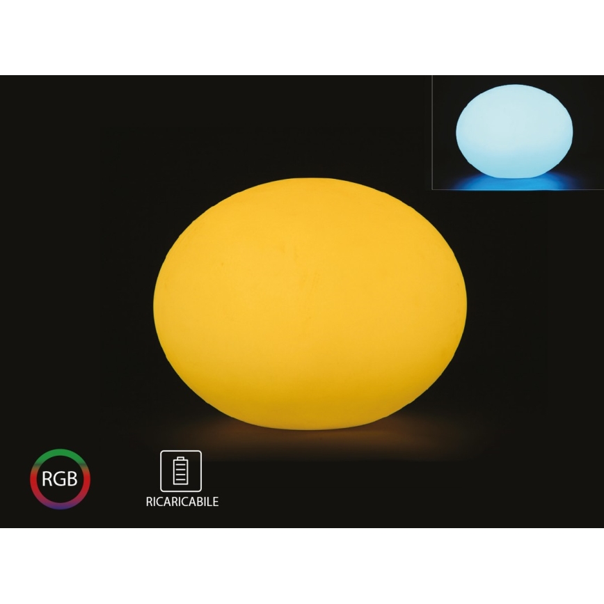 LED RGB Stmievateľná vonkajšia lampa LED/1W/5V 1000 mAh 20cm IP67 + diaľkové ovládanie