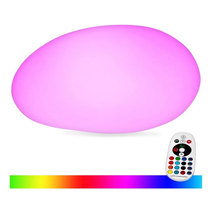 LED RGB Stmievateľná vonkajšia lampa LED/1W/5V 28cm IP67 1000 mAh + diaľkové ovládanie