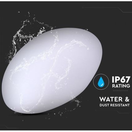 LED RGB Stmievateľná vonkajšia lampa LED/1W/5V 28cm IP67 1000 mAh + diaľkové ovládanie