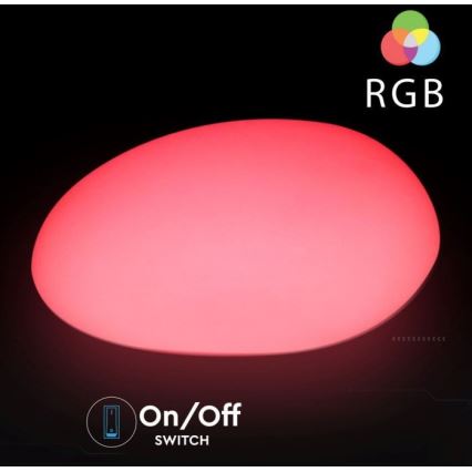 LED RGB Stmievateľná vonkajšia lampa LED/1W/5V 28cm IP67 1000 mAh + diaľkové ovládanie