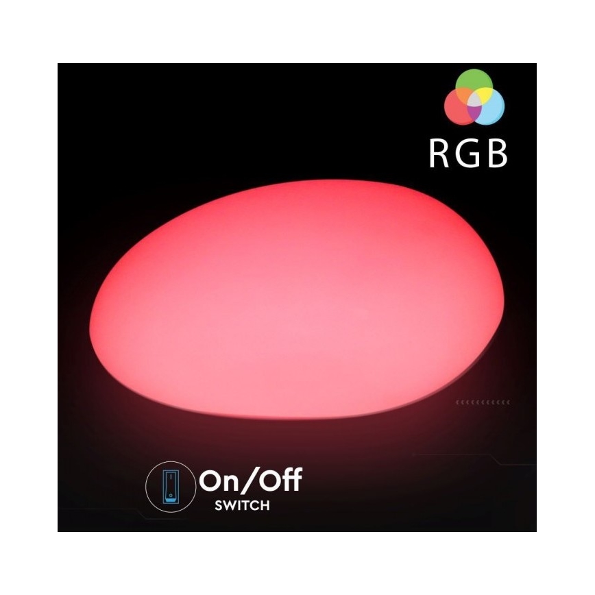LED RGB Stmievateľná vonkajšia lampa LED/1W/5V 28cm IP67 1000 mAh + diaľkové ovládanie
